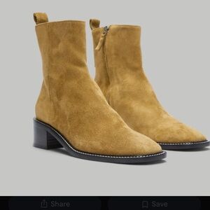 Everlane city boot Suede in toasted almond 7 new
